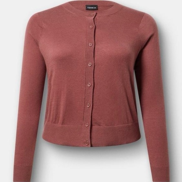 Torrid Crew Fitted Cardigan, 1X - Picture 4 of 7